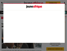 Tablet Screenshot of jeuneafrique.com